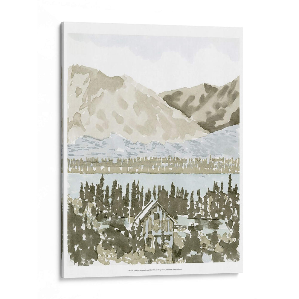 Acuarela Retiro De Montaña I - A.C. Warren | Cuadro decorativo de Canvas Lab