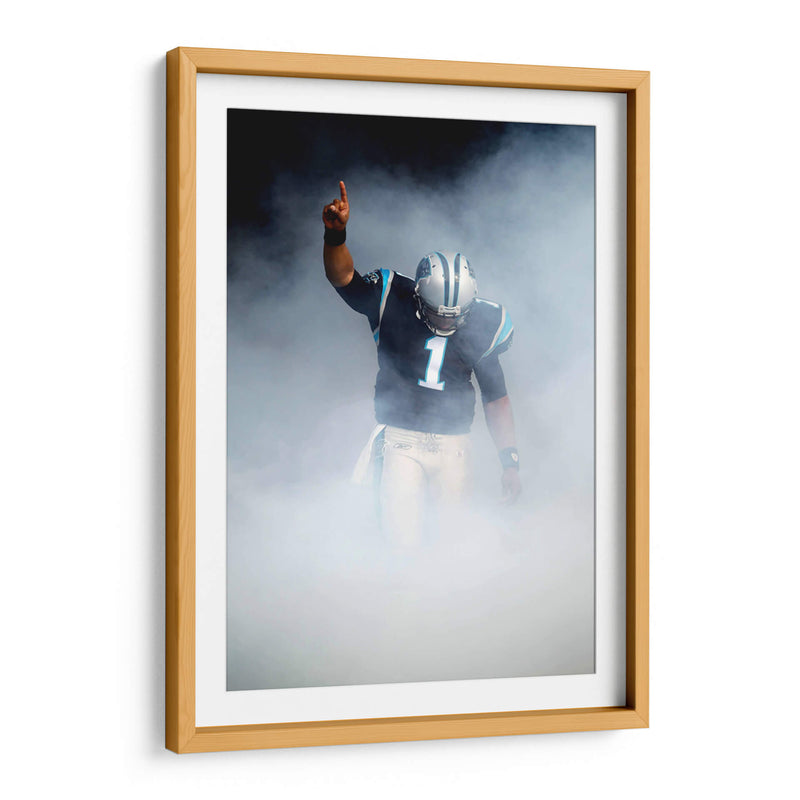 One Time Cam Newton | Cuadro decorativo de Canvas Lab