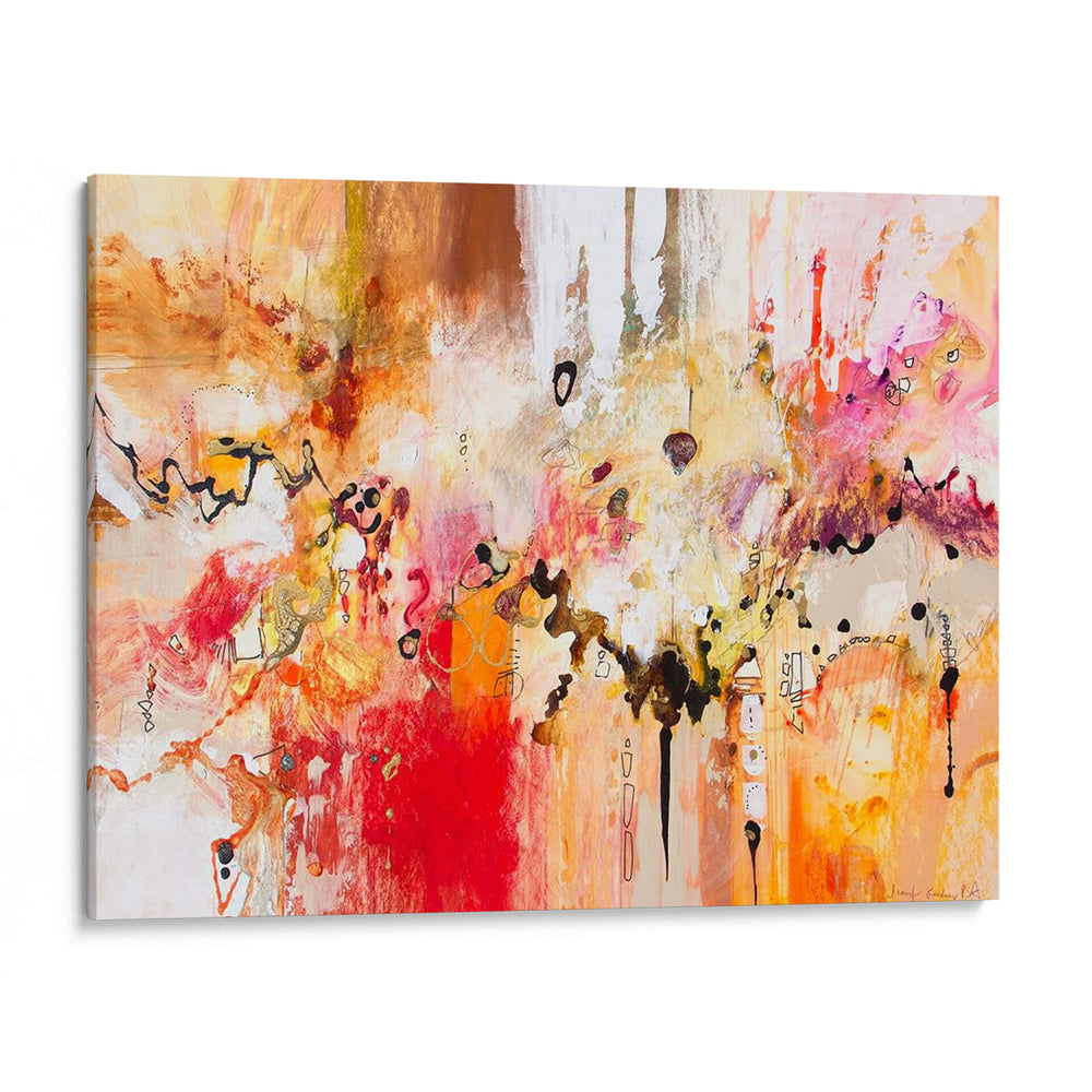 Rojo, Blanco Y Dorado Iii. - Jennifer Gardner | Cuadro decorativo de Canvas Lab