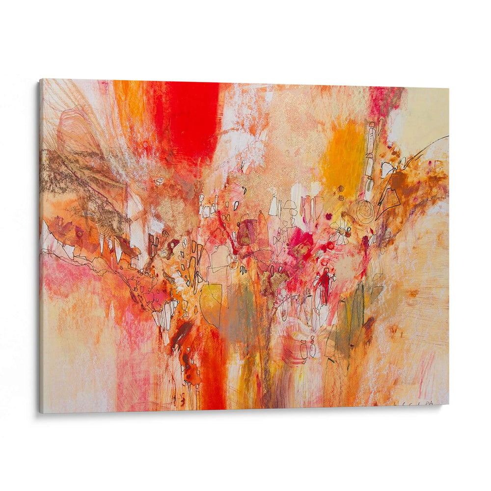 Rojo, Blanco Y Dorado V - Jennifer Gardner | Cuadro decorativo de Canvas Lab