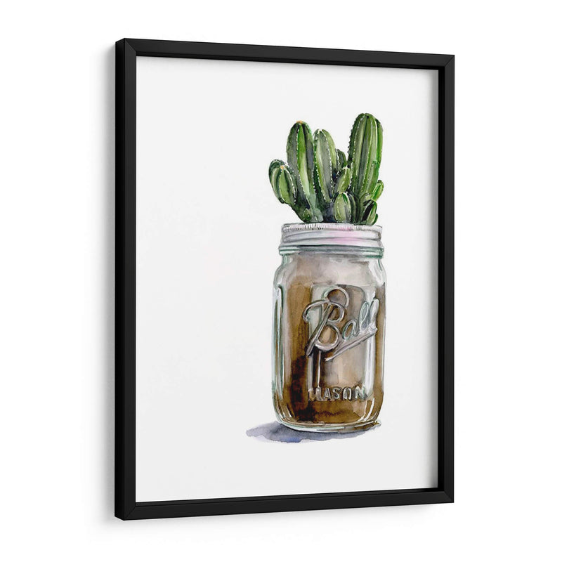 Cactus Mason Jar I - Jennifer Paxton Parker | Cuadro decorativo de Canvas Lab