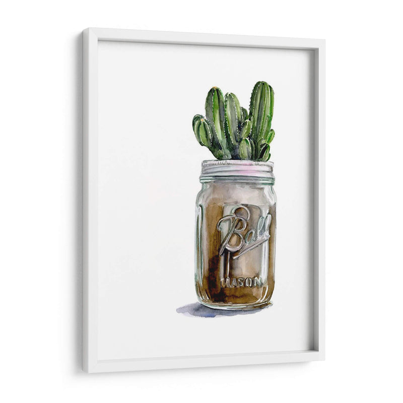 Cactus Mason Jar I - Jennifer Paxton Parker | Cuadro decorativo de Canvas Lab