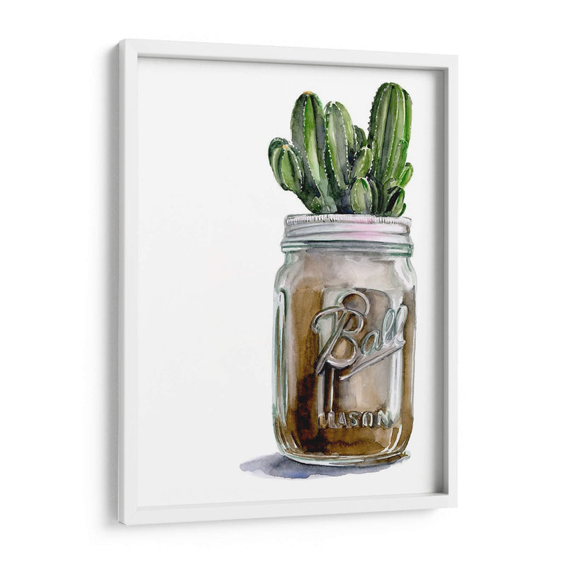 Cactus Mason Jar I - Jennifer Paxton Parker | Cuadro decorativo de Canvas Lab