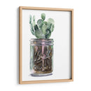 Cactus Mason Jar Ii - Jennifer Paxton Parker | Cuadro decorativo de Canvas Lab