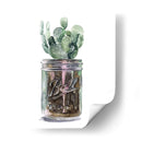 Cactus Mason Jar Ii - Jennifer Paxton Parker | Cuadro decorativo de Canvas Lab