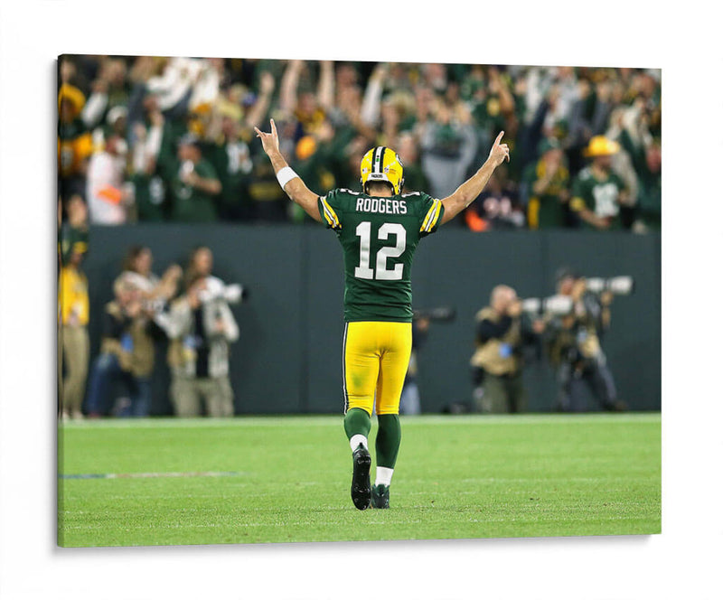 Touchdown Aaron Rodgers | Cuadro decorativo de Canvas Lab