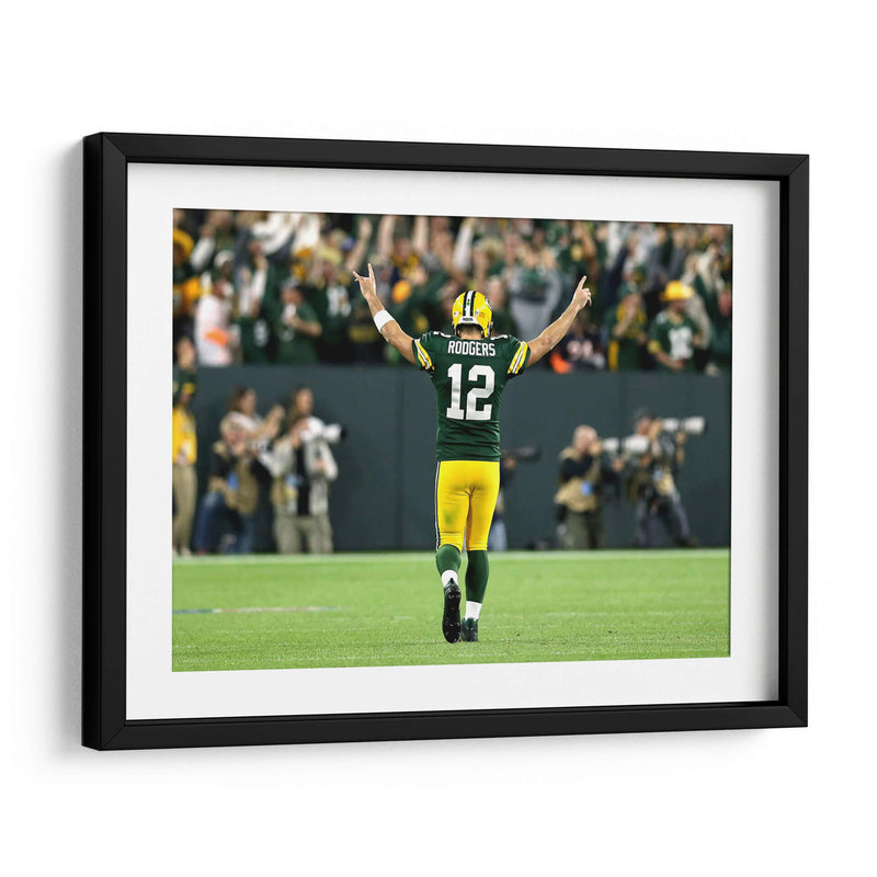 Touchdown Aaron Rodgers | Cuadro decorativo de Canvas Lab