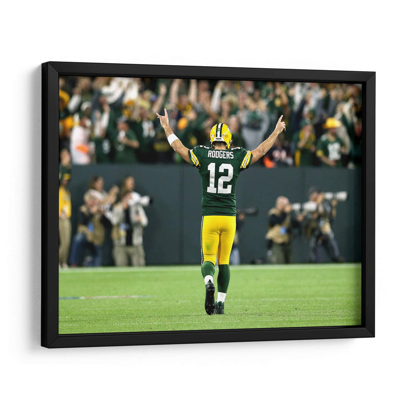 Touchdown Aaron Rodgers | Cuadro decorativo de Canvas Lab