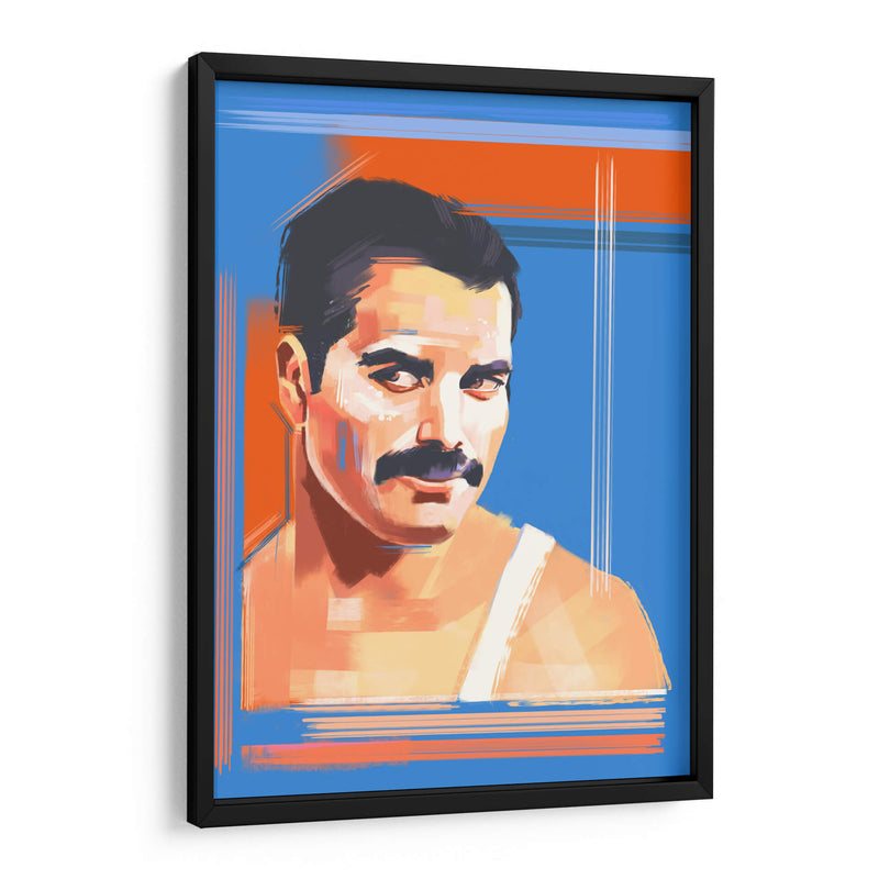 Freddie a brochazos | Cuadro decorativo de Canvas Lab