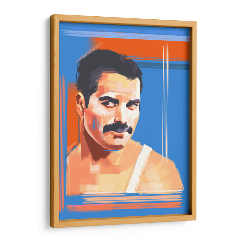 Freddie a brochazos | Cuadro decorativo de Canvas Lab