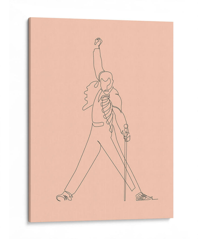 Freddie line art | Cuadro decorativo de Canvas Lab