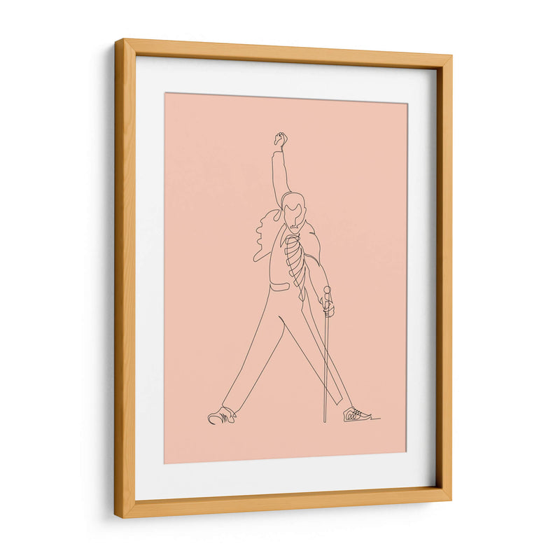 Freddie line art | Cuadro decorativo de Canvas Lab