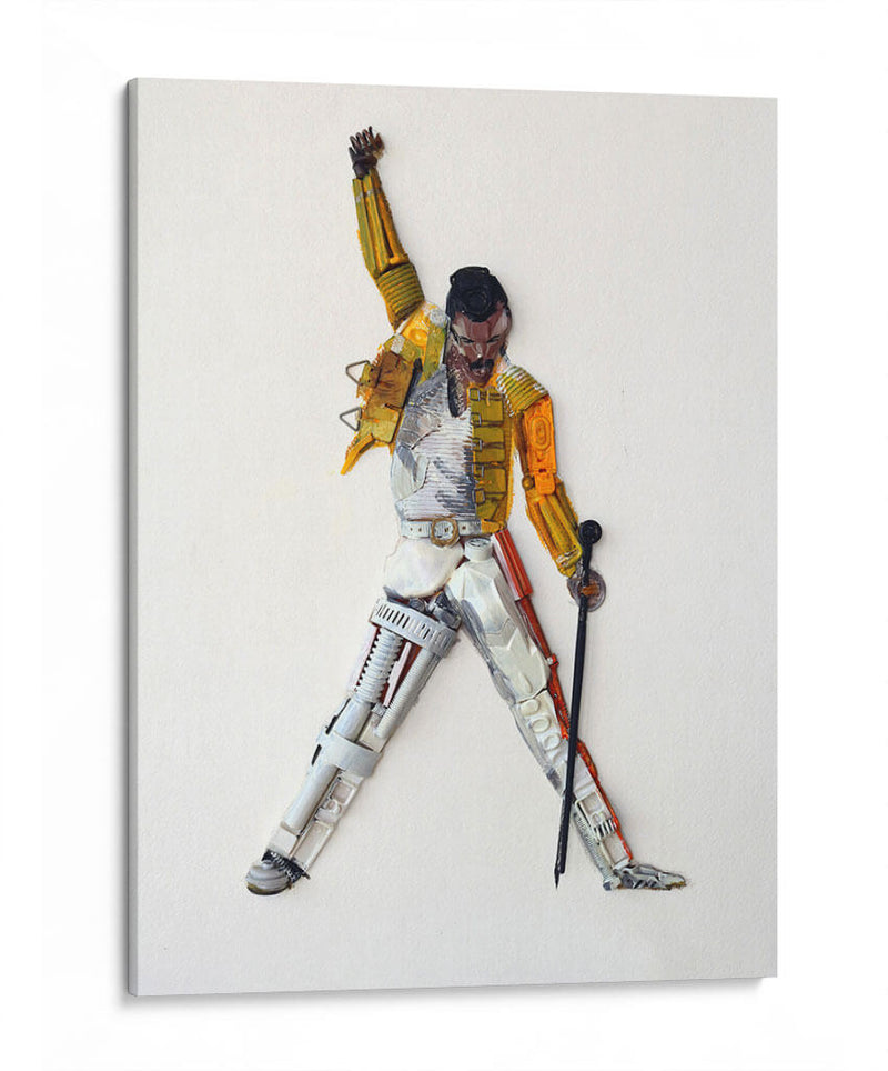 Freddie reciclado | Cuadro decorativo de Canvas Lab