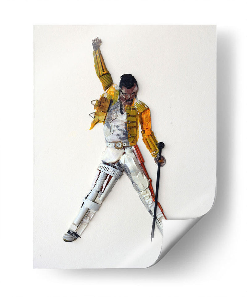 Freddie reciclado | Cuadro decorativo de Canvas Lab