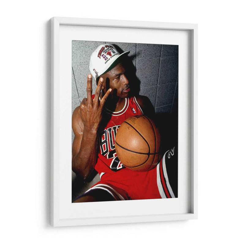 3 time champ Jordan | Cuadro decorativo de Canvas Lab