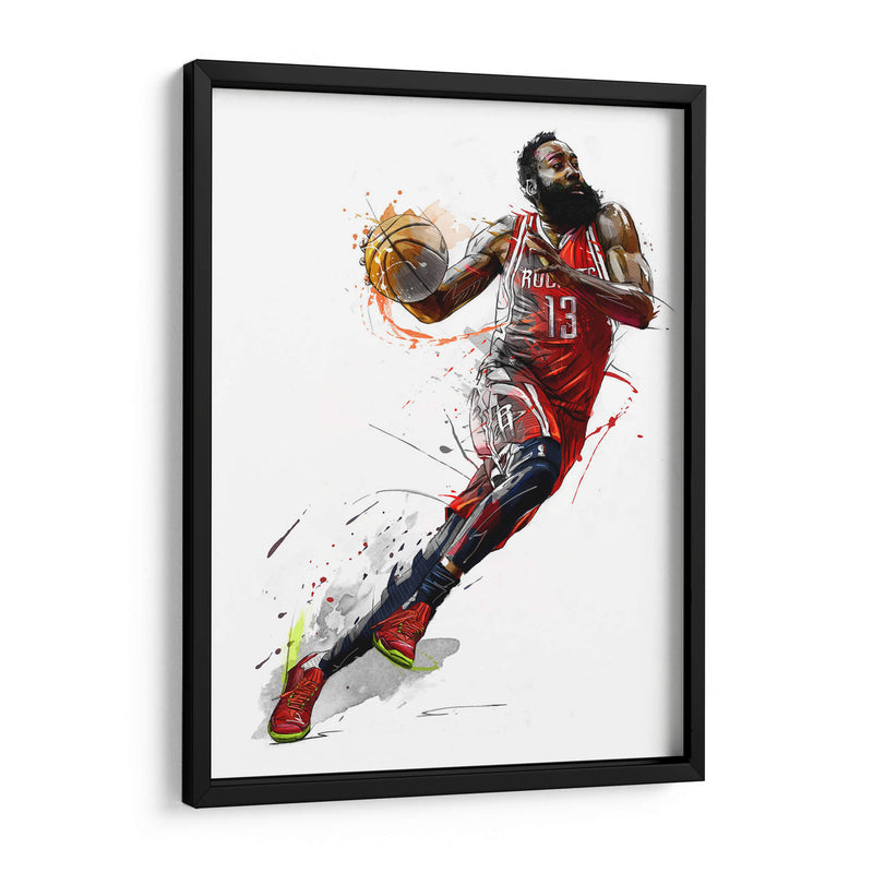 13 James Harden | Cuadro decorativo de Canvas Lab