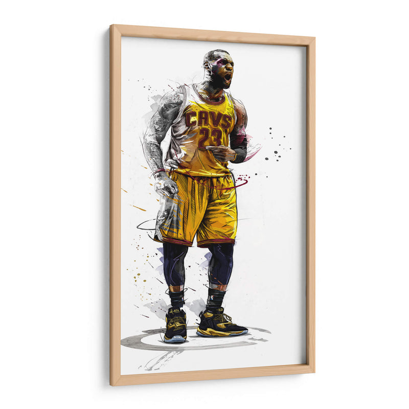 23 King James Cavs | Cuadro decorativo de Canvas Lab