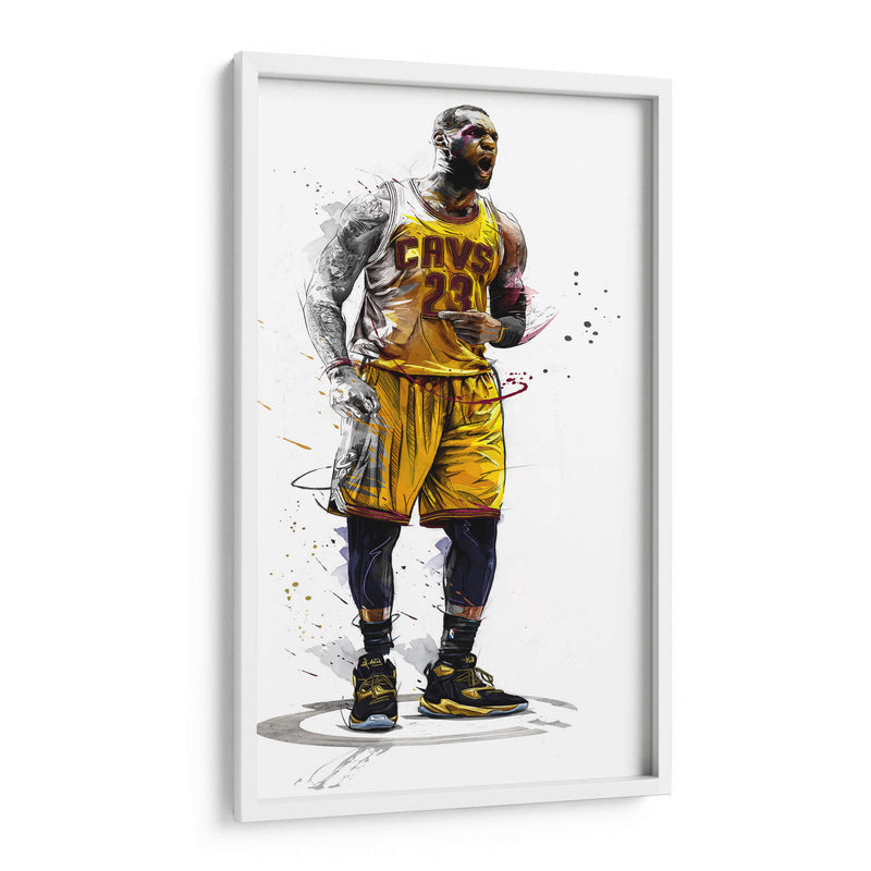 23 King James Cavs | Cuadro decorativo de Canvas Lab