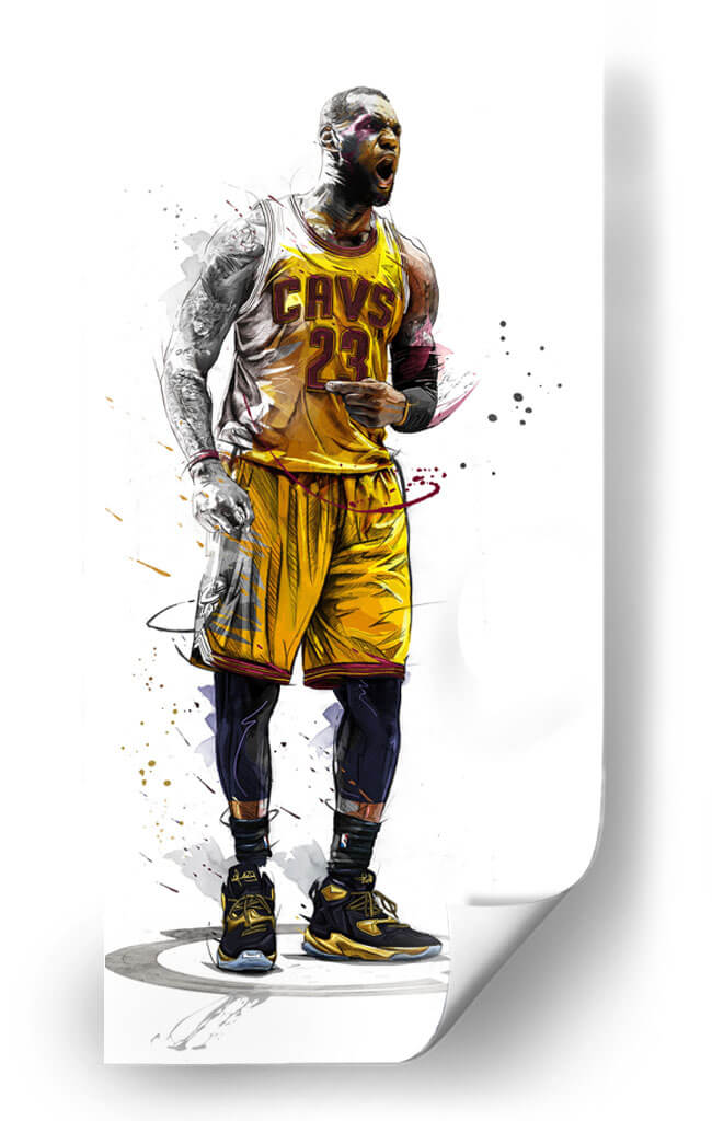 23 King James Cavs | Cuadro decorativo de Canvas Lab