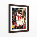 1992 Michael Jordan The Shrug | Cuadro decorativo de Canvas Lab