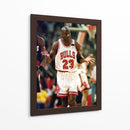 1992 Michael Jordan The Shrug | Cuadro decorativo de Canvas Lab
