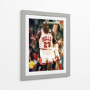 1992 Michael Jordan The Shrug | Cuadro decorativo de Canvas Lab