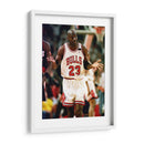 1992 Michael Jordan The Shrug | Cuadro decorativo de Canvas Lab
