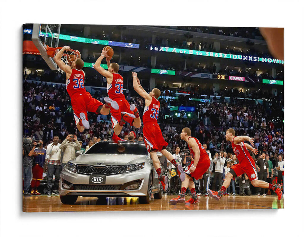 2011 Blake Griffin Dunk | Cuadro decorativo de Canvas Lab