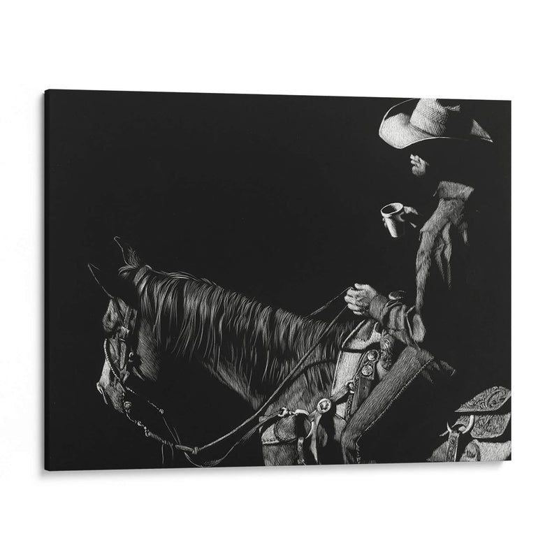 Scratchboard De Vaquero I - Julie T. Chapman | Cuadro decorativo de Canvas Lab