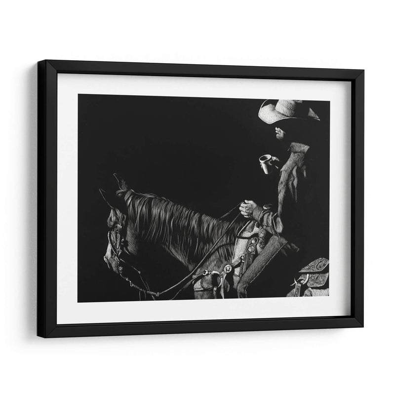 Scratchboard De Vaquero I - Julie T. Chapman | Cuadro decorativo de Canvas Lab