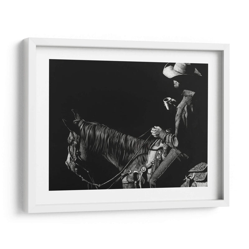 Scratchboard De Vaquero I - Julie T. Chapman | Cuadro decorativo de Canvas Lab