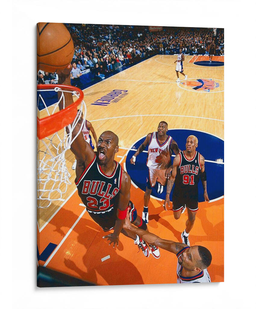 Black Cat Michael Jordan | Cuadro decorativo de Canvas Lab