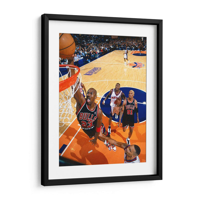 Black Cat Michael Jordan | Cuadro decorativo de Canvas Lab