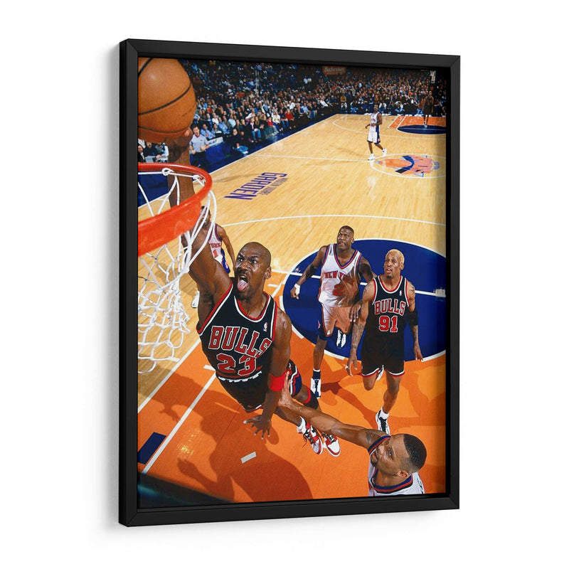 Black Cat Michael Jordan | Cuadro decorativo de Canvas Lab