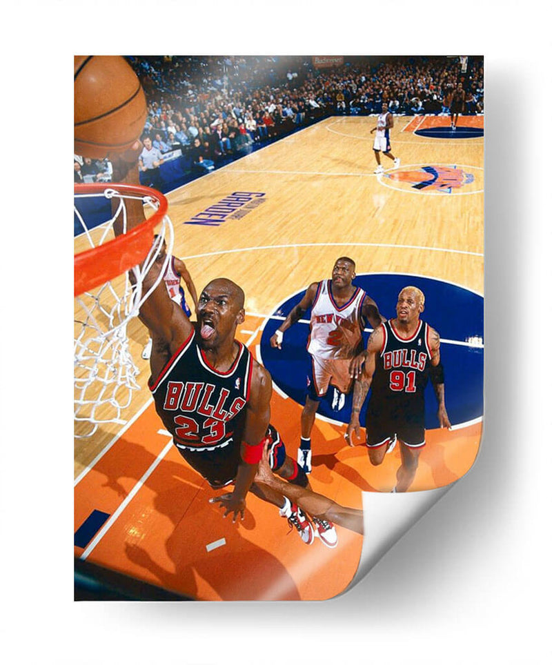 Black Cat Michael Jordan | Cuadro decorativo de Canvas Lab