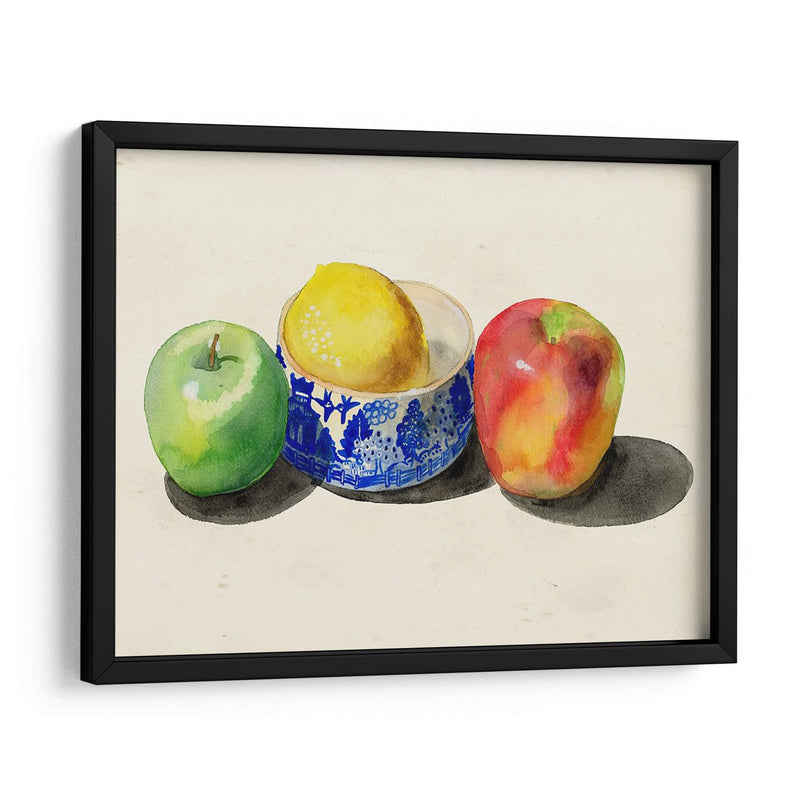 Bodegón Con Manzanas Y Limón I - Alicia Ludwig | Cuadro decorativo de Canvas Lab