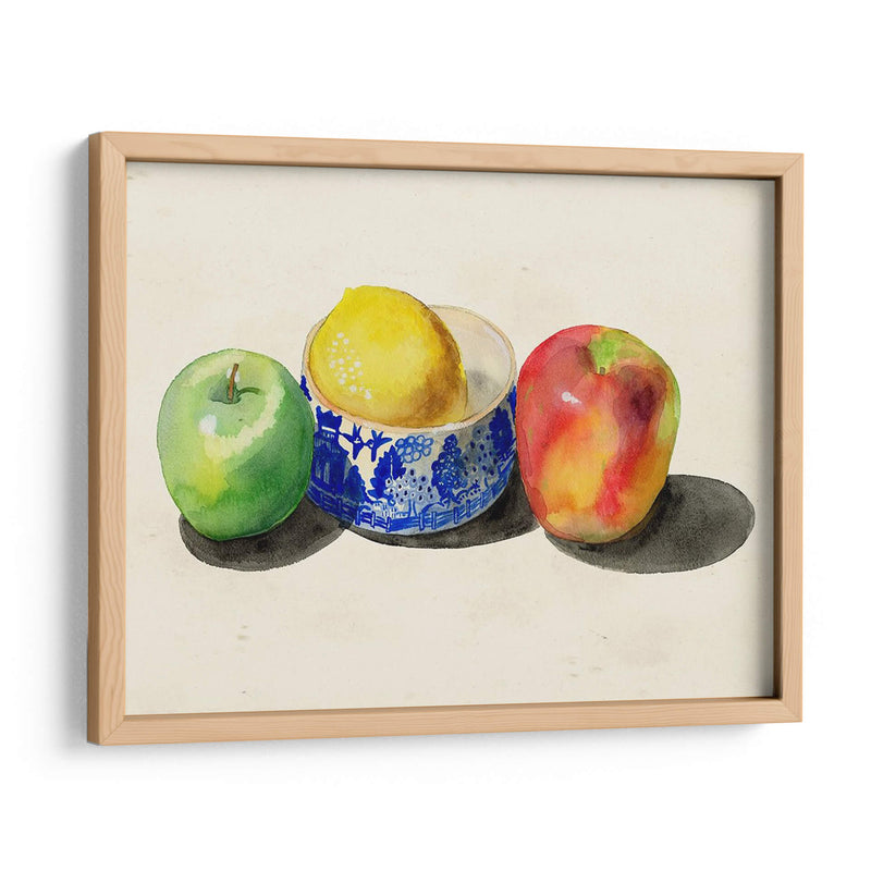 Bodegón Con Manzanas Y Limón I - Alicia Ludwig | Cuadro decorativo de Canvas Lab