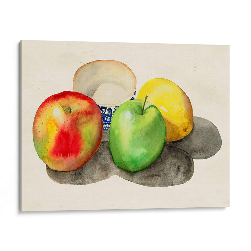 Bodegón Con Manzanas Y Limón Ii. - Alicia Ludwig | Cuadro decorativo de Canvas Lab