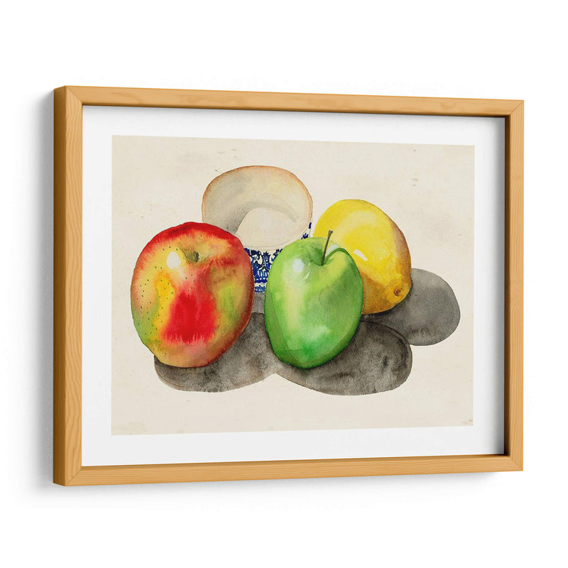 Bodegón Con Manzanas Y Limón Ii. - Alicia Ludwig | Cuadro decorativo de Canvas Lab