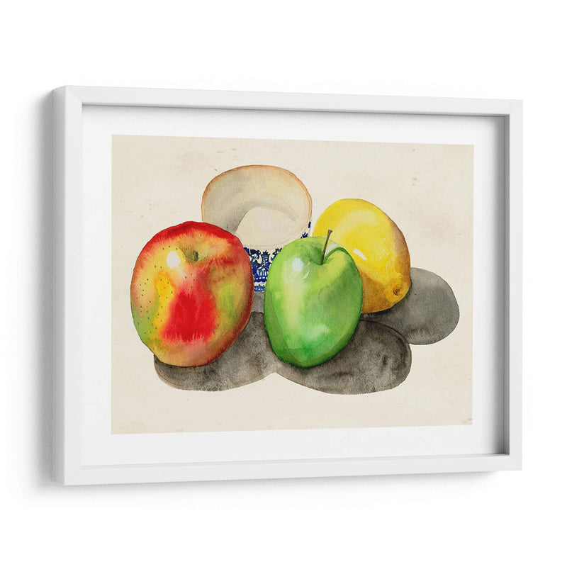 Bodegón Con Manzanas Y Limón Ii. - Alicia Ludwig | Cuadro decorativo de Canvas Lab