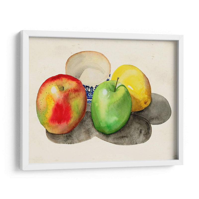 Bodegón Con Manzanas Y Limón Ii. - Alicia Ludwig | Cuadro decorativo de Canvas Lab