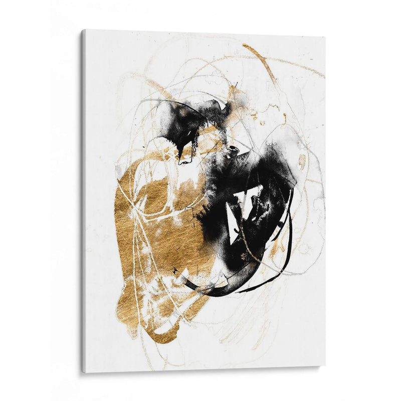 Black Y Gold Splash Iii - Jennifer Goldberger | Cuadro decorativo de Canvas Lab