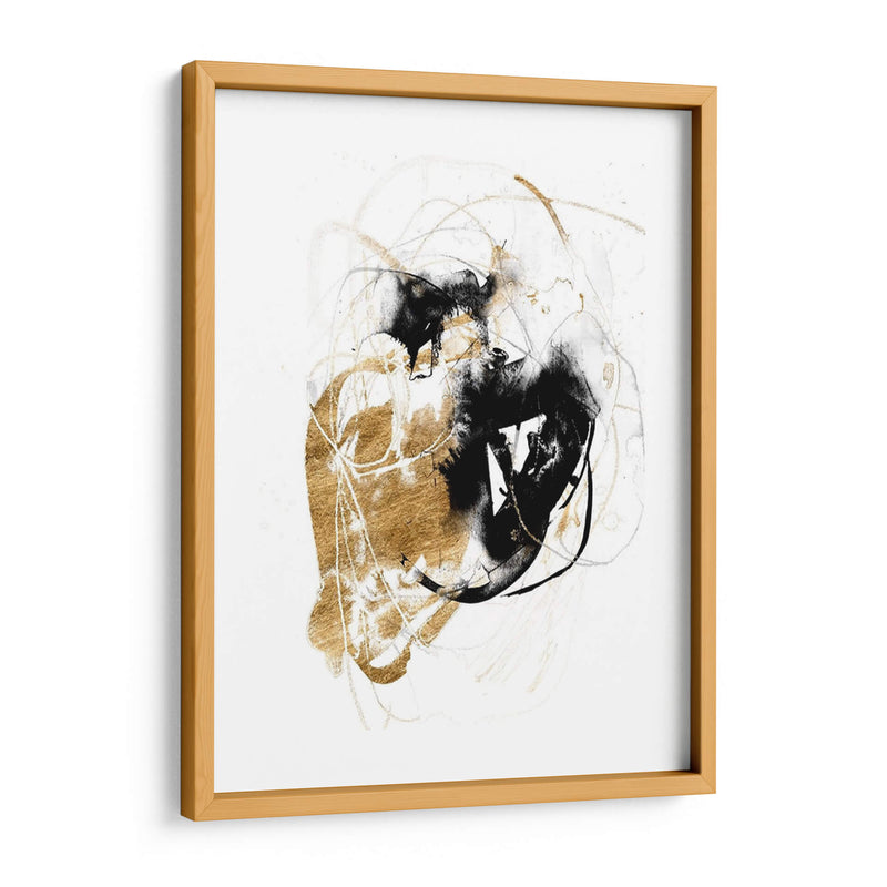 Black Y Gold Splash Iii - Jennifer Goldberger | Cuadro decorativo de Canvas Lab