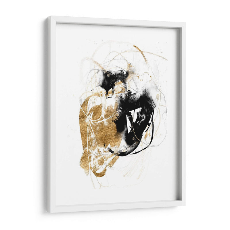 Black Y Gold Splash Iii - Jennifer Goldberger | Cuadro decorativo de Canvas Lab