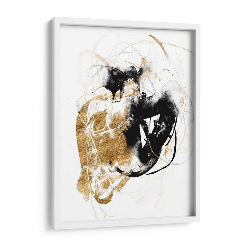 Black Y Gold Splash Iii - Jennifer Goldberger | Cuadro decorativo de Canvas Lab