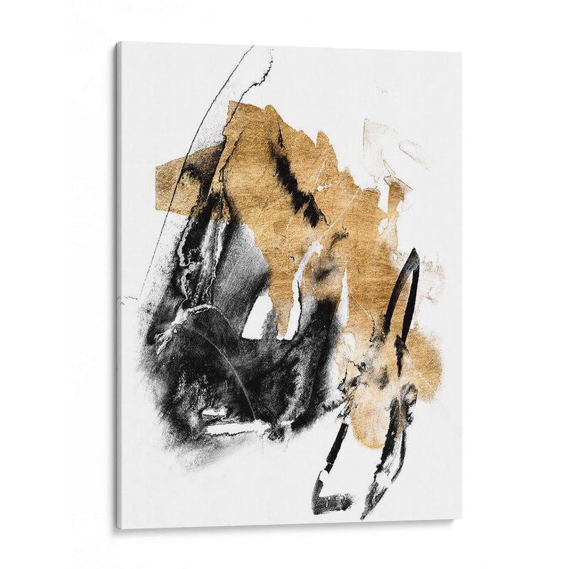 Black Y Gold Splash Iv - Jennifer Goldberger | Cuadro decorativo de Canvas Lab