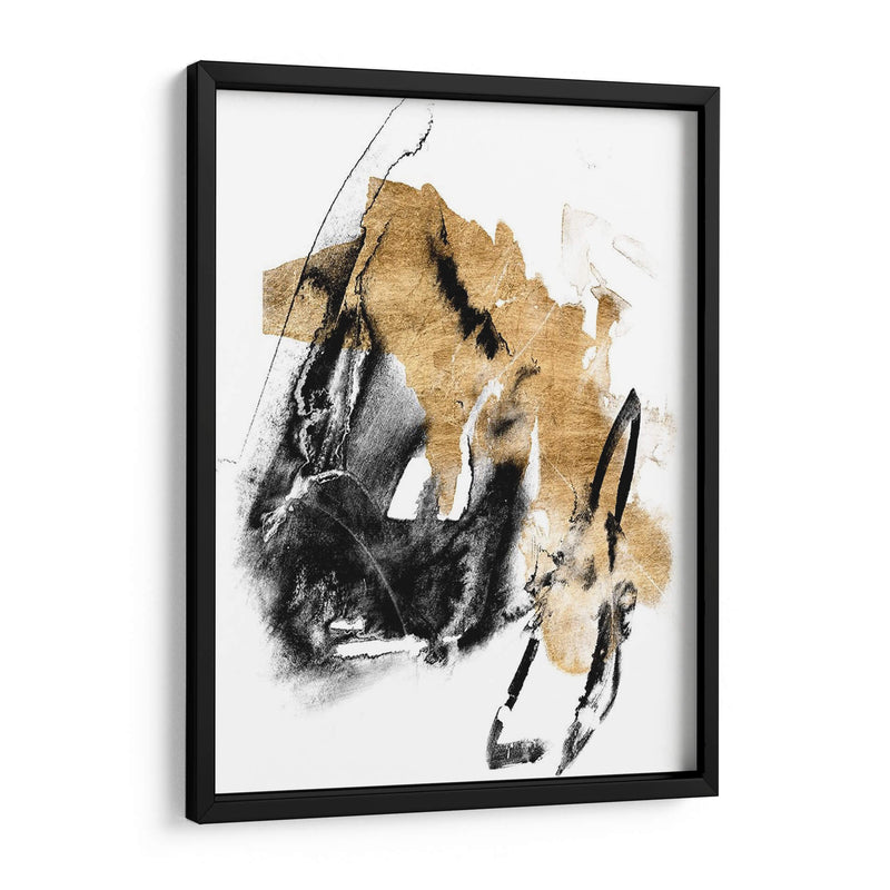 Black Y Gold Splash Iv - Jennifer Goldberger | Cuadro decorativo de Canvas Lab