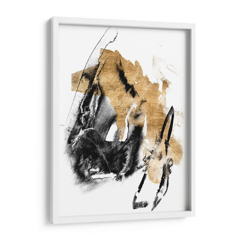 Black Y Gold Splash Iv - Jennifer Goldberger | Cuadro decorativo de Canvas Lab