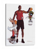 Jordan and the Looney Tunes | Cuadro decorativo de Canvas Lab