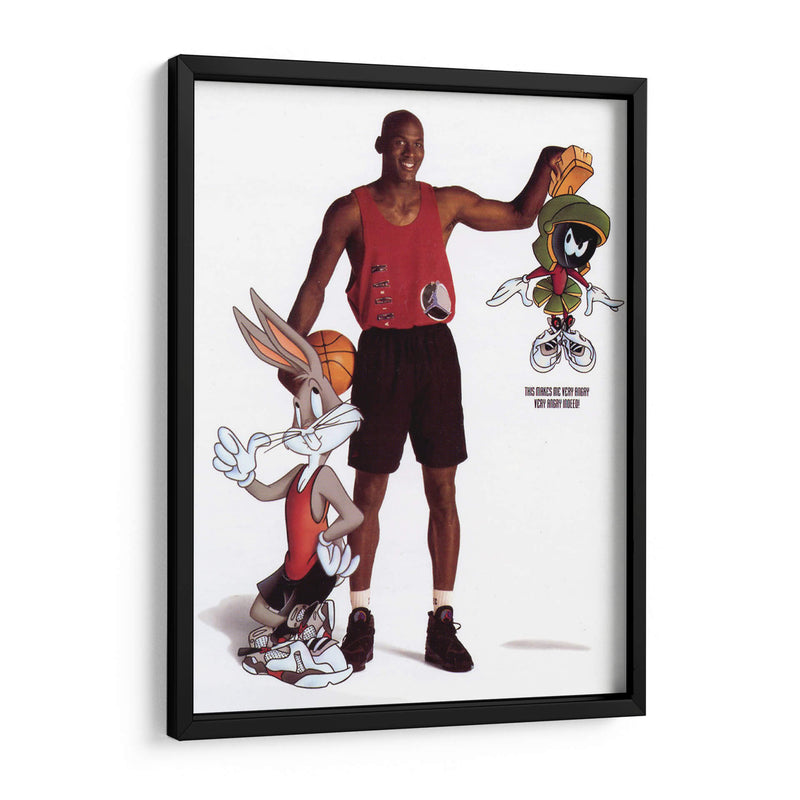 Jordan and the Looney Tunes | Cuadro decorativo de Canvas Lab